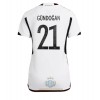 Maglia ufficiale Germania Ilkay Gundogan 21 Casa Mondiali 2022 per Donna